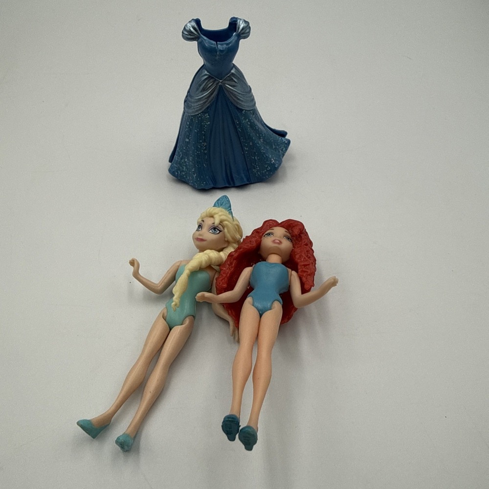 Aerial, Elsa, And Cinderella's Free Polly Pocket
